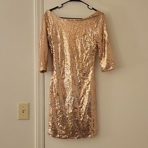 Gold dress